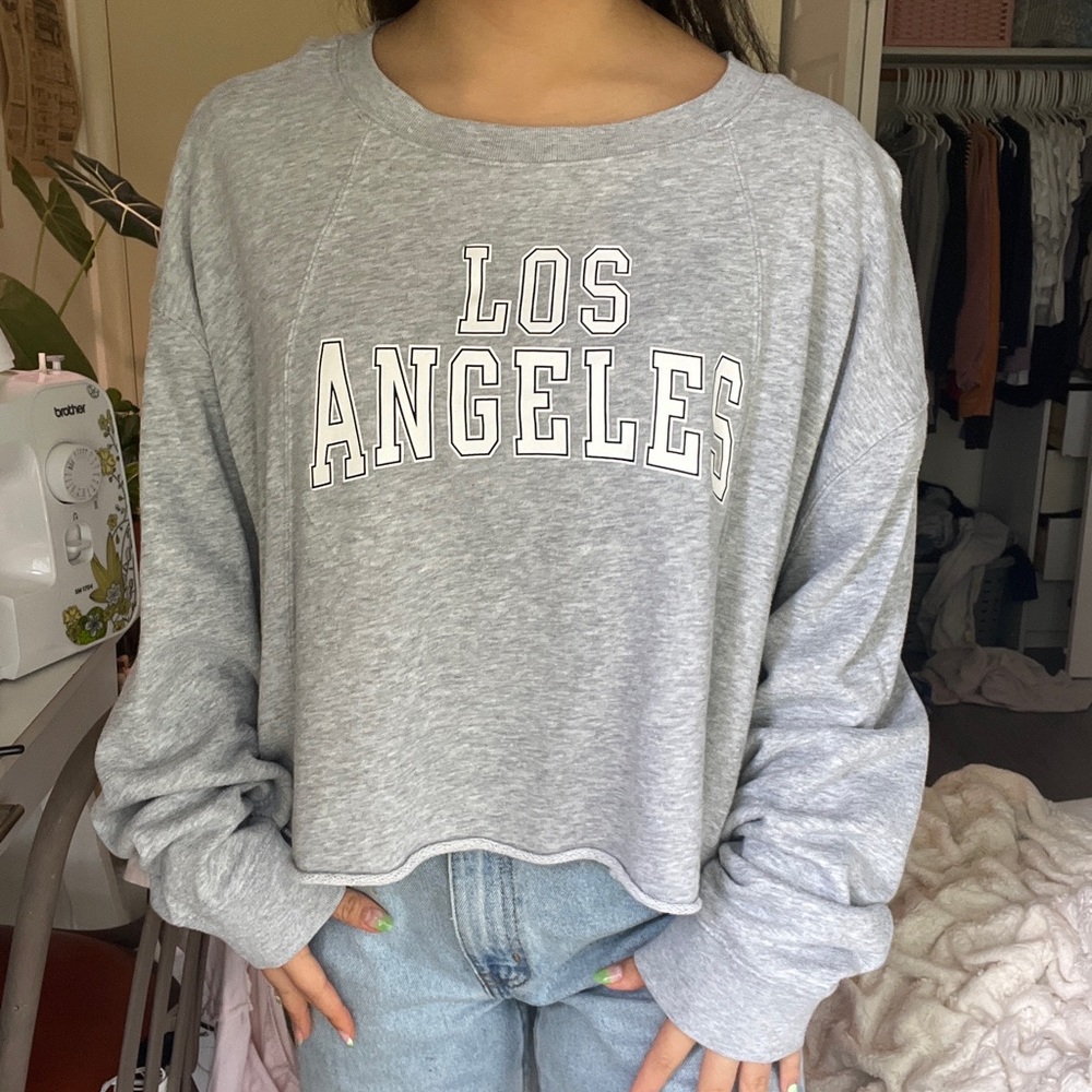 gray los angeles sweatshirt